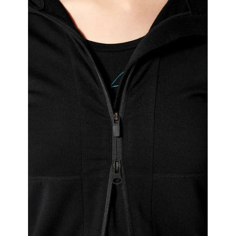 Icebreaker Quantum II Long Sleeve Zip Hood - Veste en laine mérinos femme I Hardloop | Hardloop