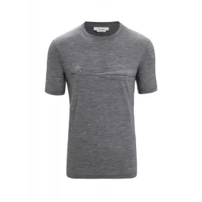 Icebreaker Tech Lite II SS Tee Cadence Paths - T-shirt en laine mérinos homme | Hardloop