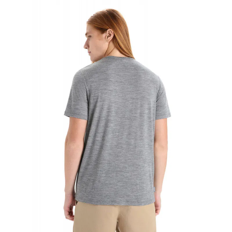 Icebreaker Tech Lite II SS Tee Cadence Paths - T-shirt en laine mérinos homme | Hardloop