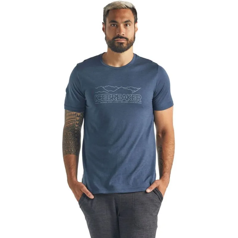 Icebreaker TLite SSCrew IB Story - T-shirt en laine mérinos homme I Hardloop | Hardloop