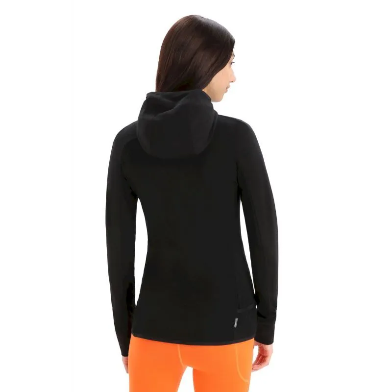 Icebreaker ZoneKnit LS Zip Hoodie - Polaire en laine mérinos femme | Hardloop