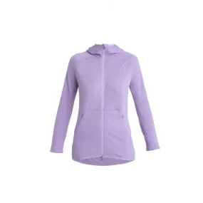 Icebreaker ZoneKnit LS Zip Hoodie - Polaire en laine mérinos femme | Hardloop