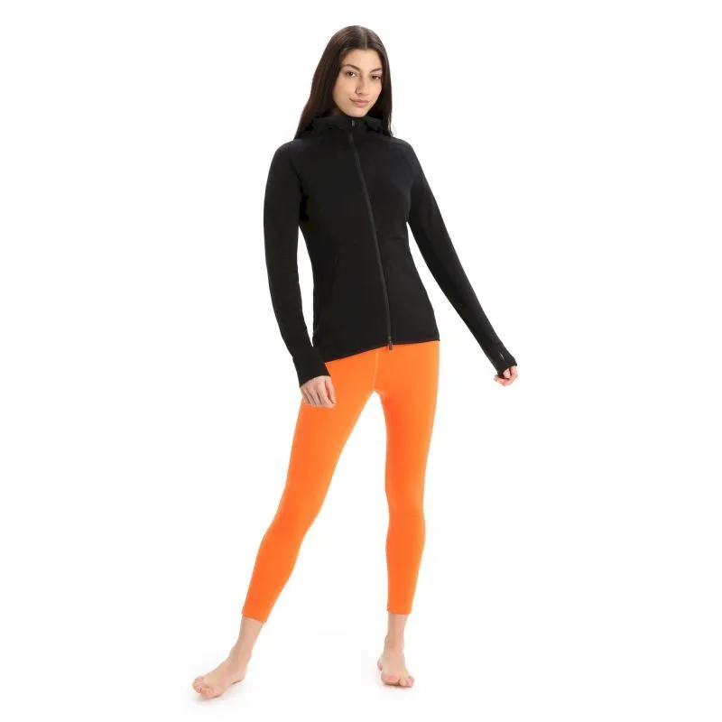 Icebreaker ZoneKnit LS Zip Hoodie - Polaire en laine mérinos femme | Hardloop