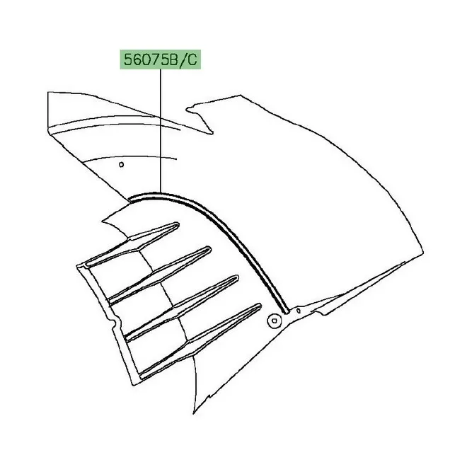 Liseré flanc de réservoir Kawasaki GTR 1400 (2010-2016) | Moto Shop 35