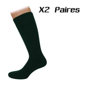 Lot de 2 paires de chaussettes Agenda vertes - Kler : vente chausse...