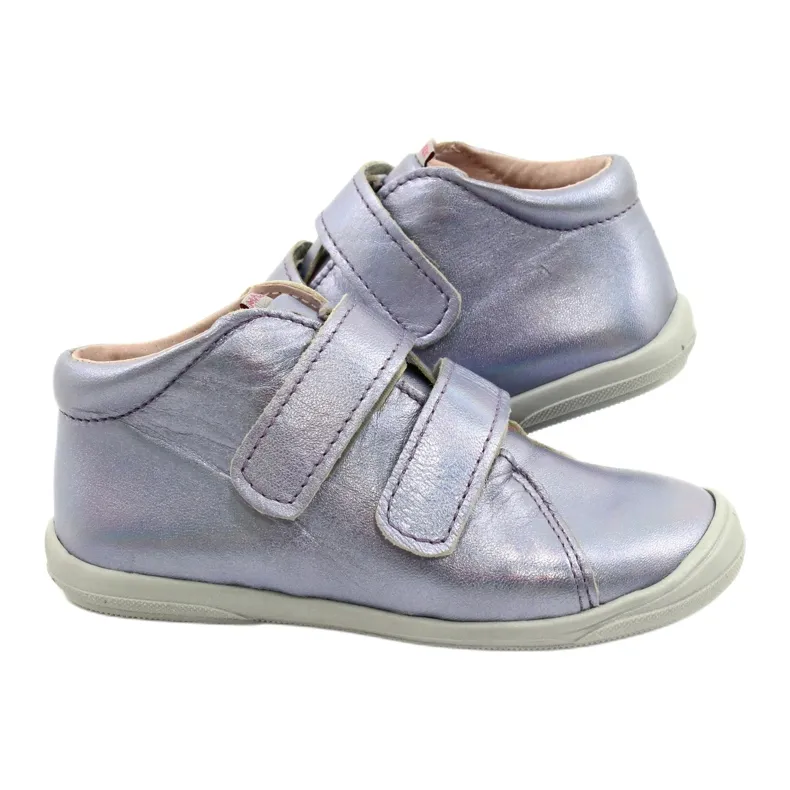 Mazurek Bottines de sport en cuir Velcro 1264 lilas holographique violet