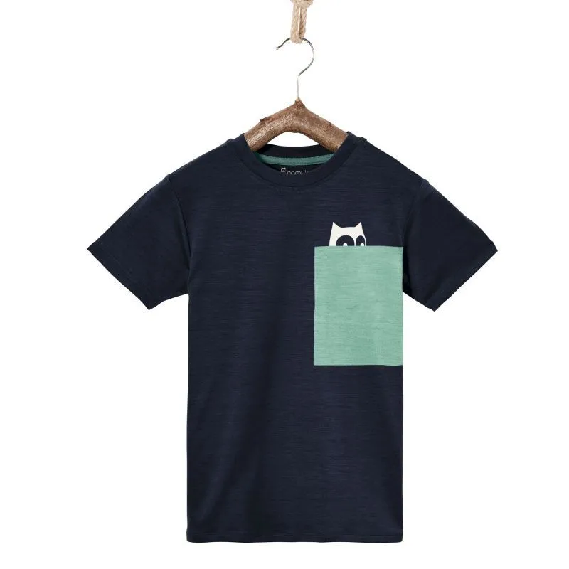 Namuk Pluto Merino Pocket T-Shirt - T-shirt en laine mérinos enfant | Hardloop