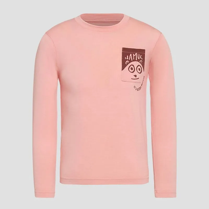 Namuk Teri Merino Pocket Longsleeve - T-shirt en laine mérinos enfant | Hardloop