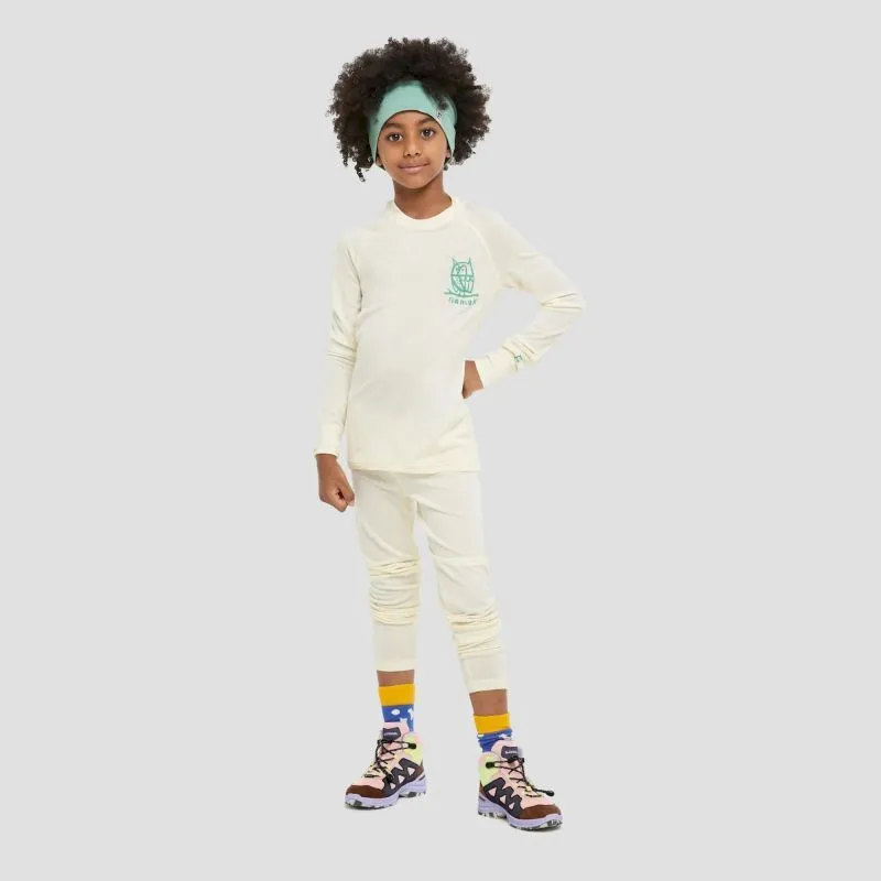 Namuk Uil Merino Longsleeve - T-shirt en laine mérinos enfant | Hardloop