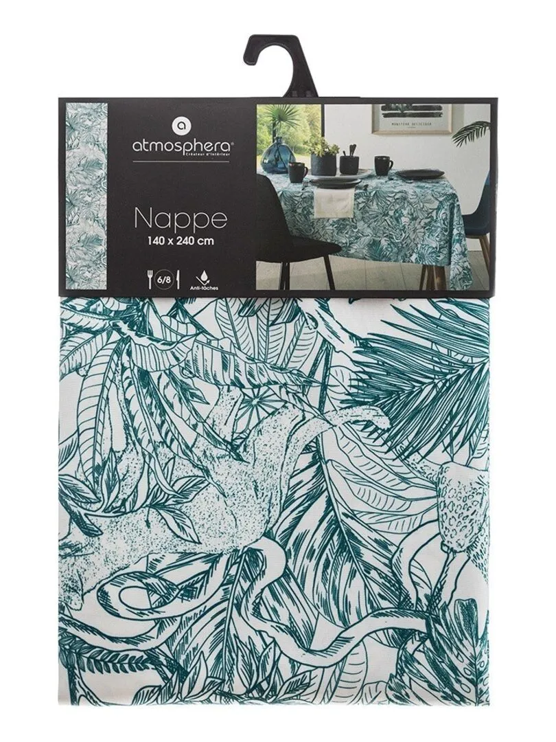 Nappe rectangulaire 140x240 cm Jungle - Vert