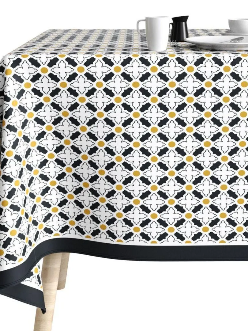 Nappe rectangulaire anti tache en Coton - Porta - Jaune