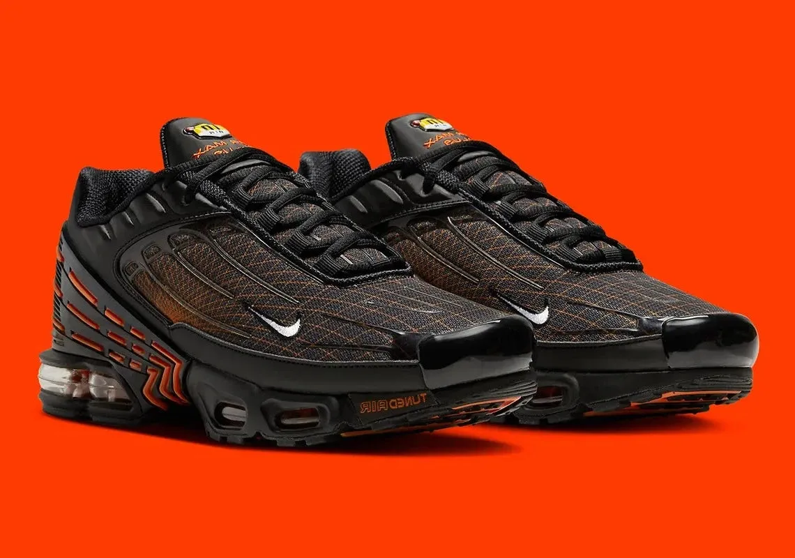 Nike Air Max Plus 3 Black Orange Spirograph