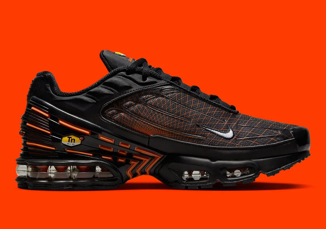 Nike Air Max Plus 3 Black Orange Spirograph