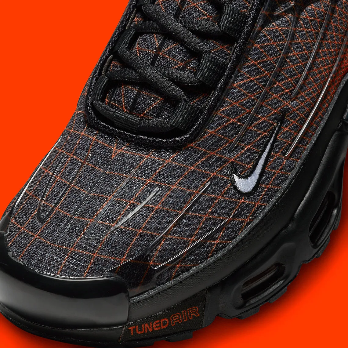 Nike Air Max Plus 3 Black Orange Spirograph