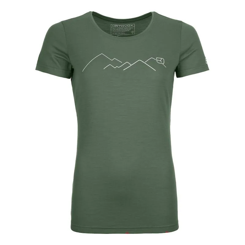 Ortovox 185 Merino Mountain TS - T-shirt en laine mérinos femme | Hardloop