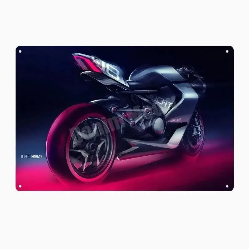 Plaque métalique décorative DUCATI CORSE