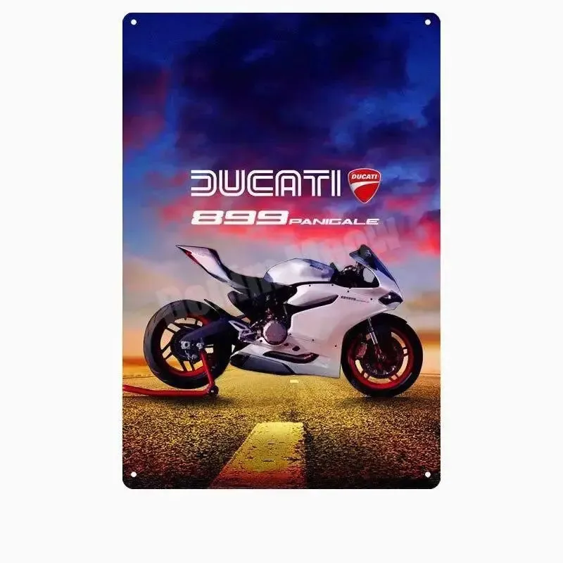 Plaque métalique décorative DUCATI CORSE