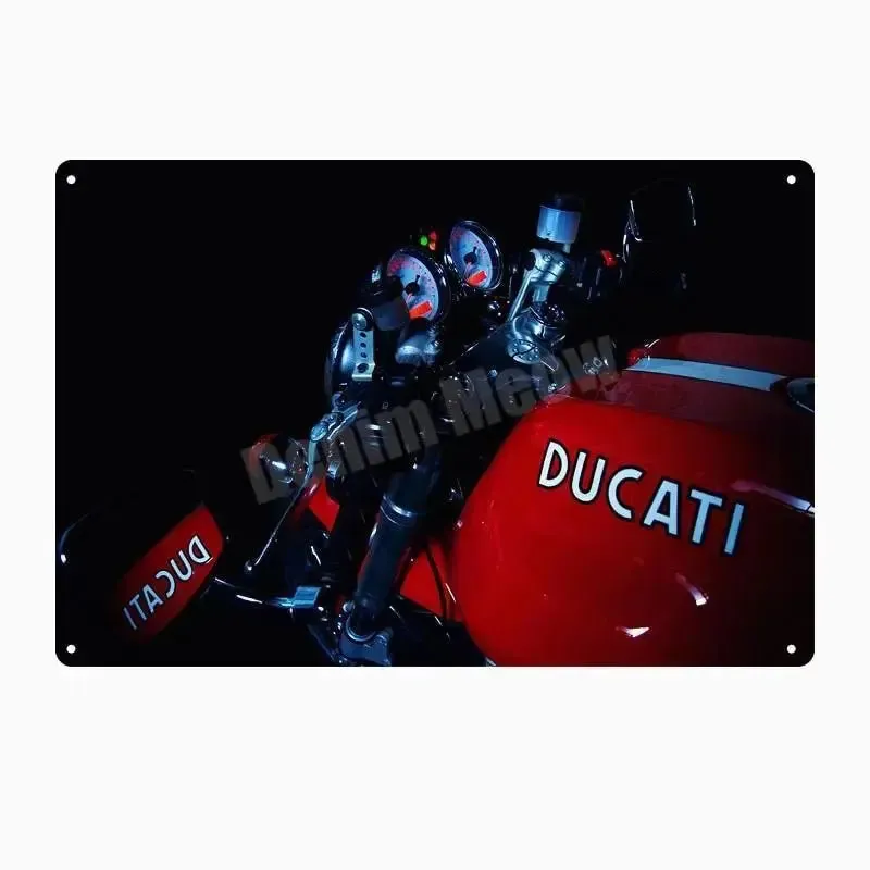 Plaque métalique décorative DUCATI CORSE