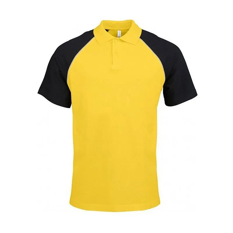 Polo pour homme Kariban avec manches courtes, modèle BASE BALL