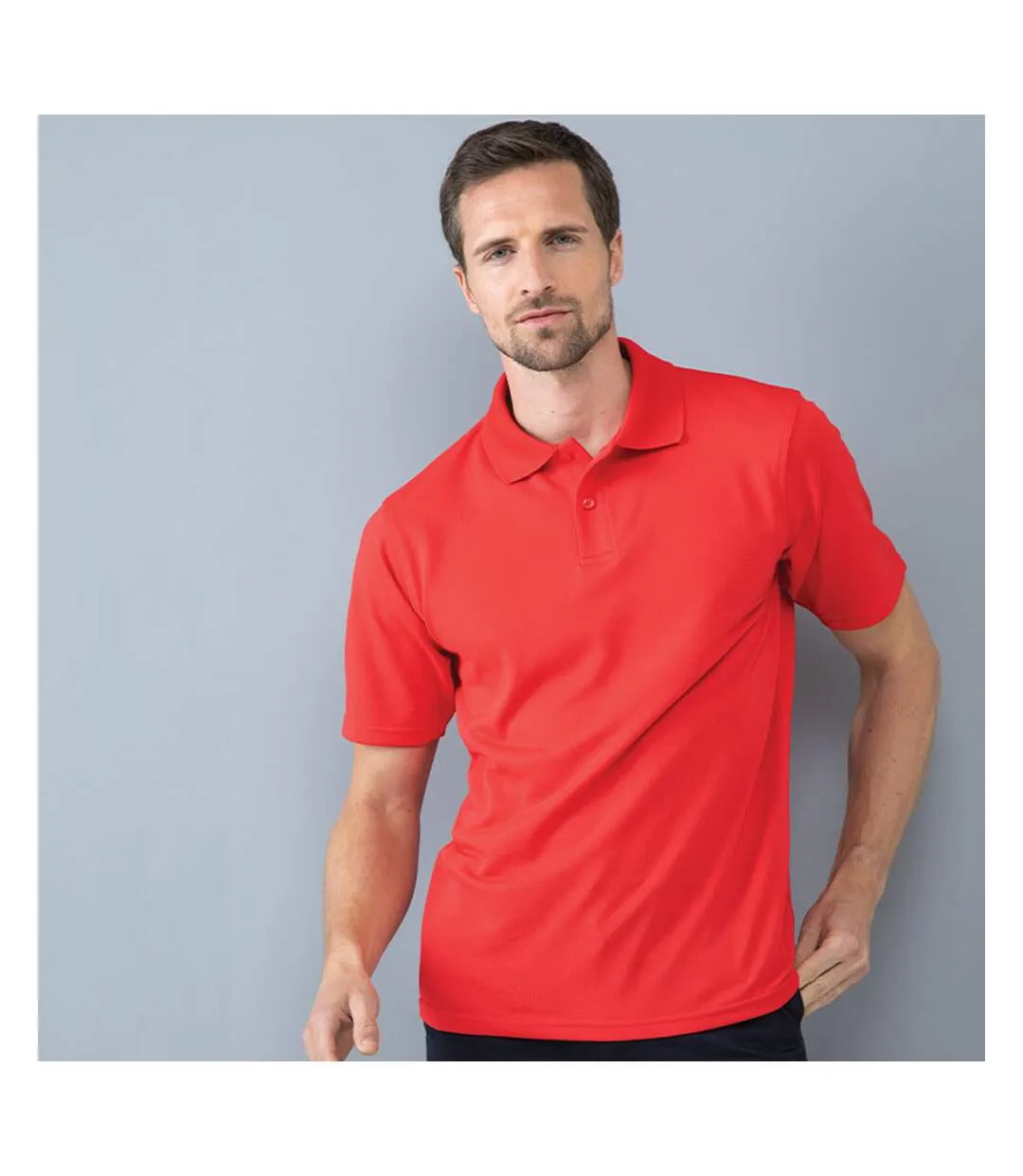 Polo à manches courtes homme rouge Henbury