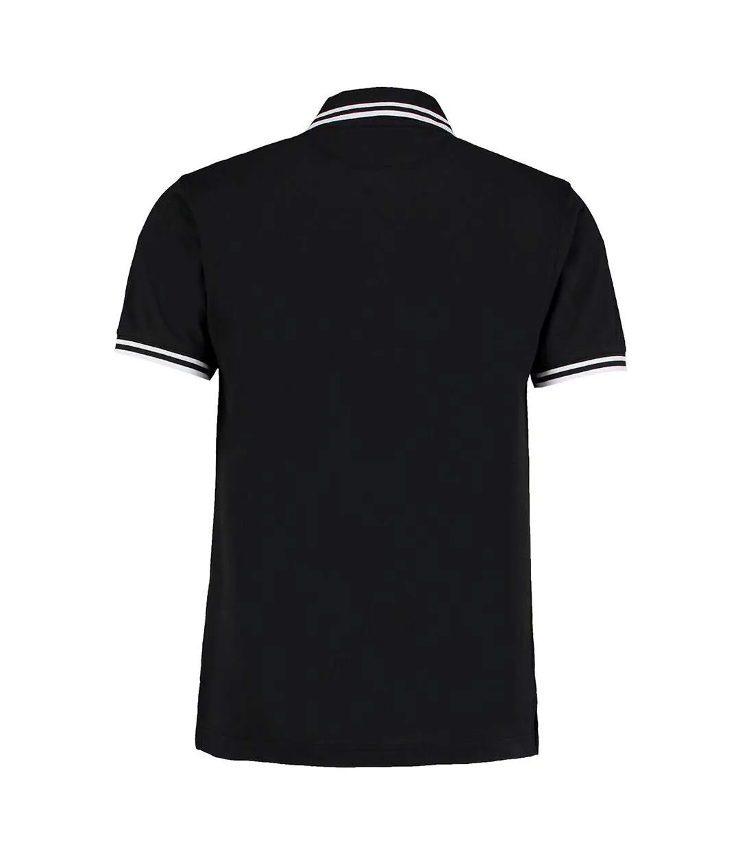 Polo à manches courtes  pour homme noir/blanc Kustom Kit