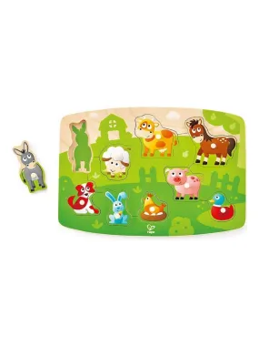 Puzzle FARMYARD PEG Hape - N/A