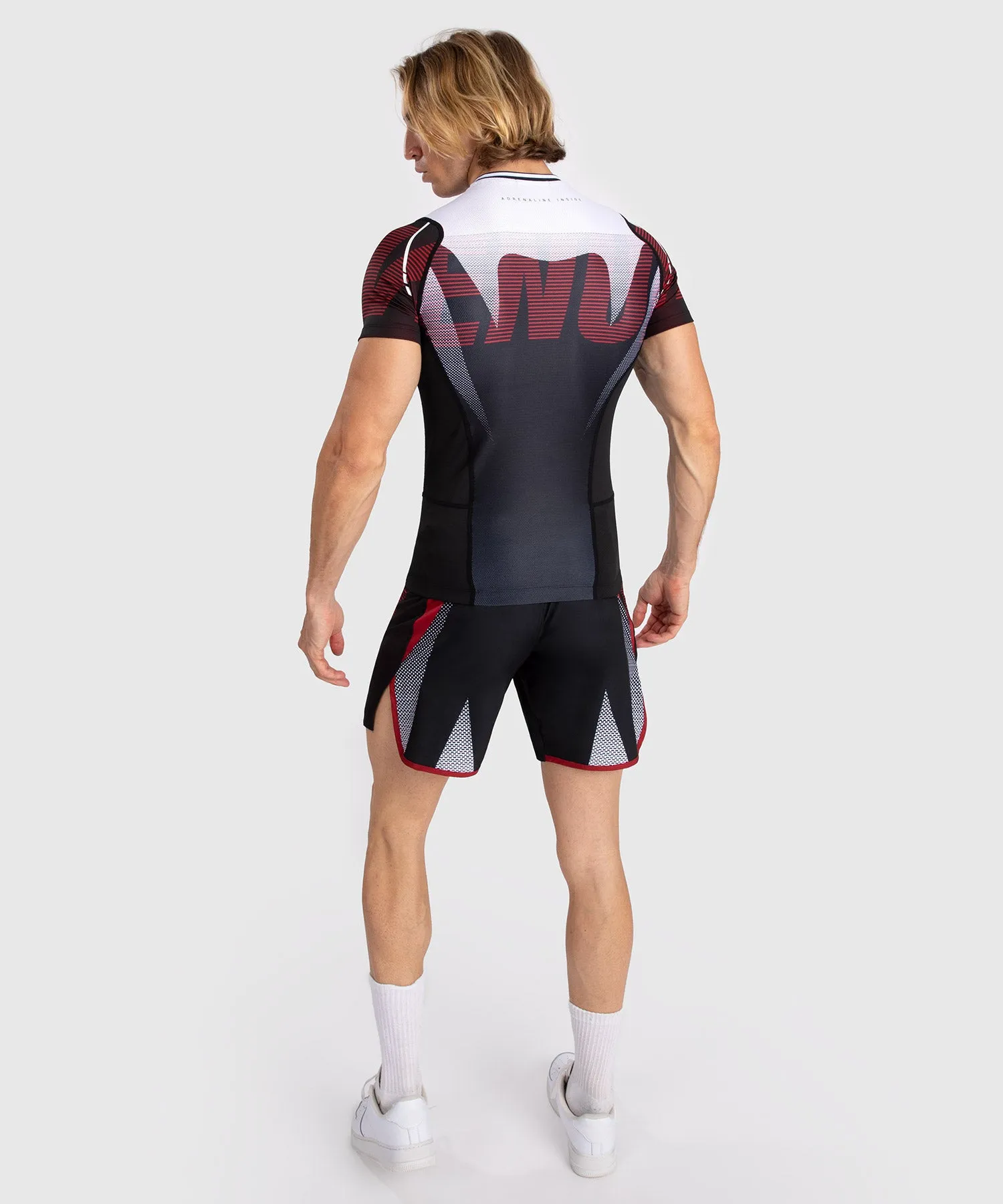 Rashguard À Manches Courtes pour Hommes Venum Adrenaline - Red