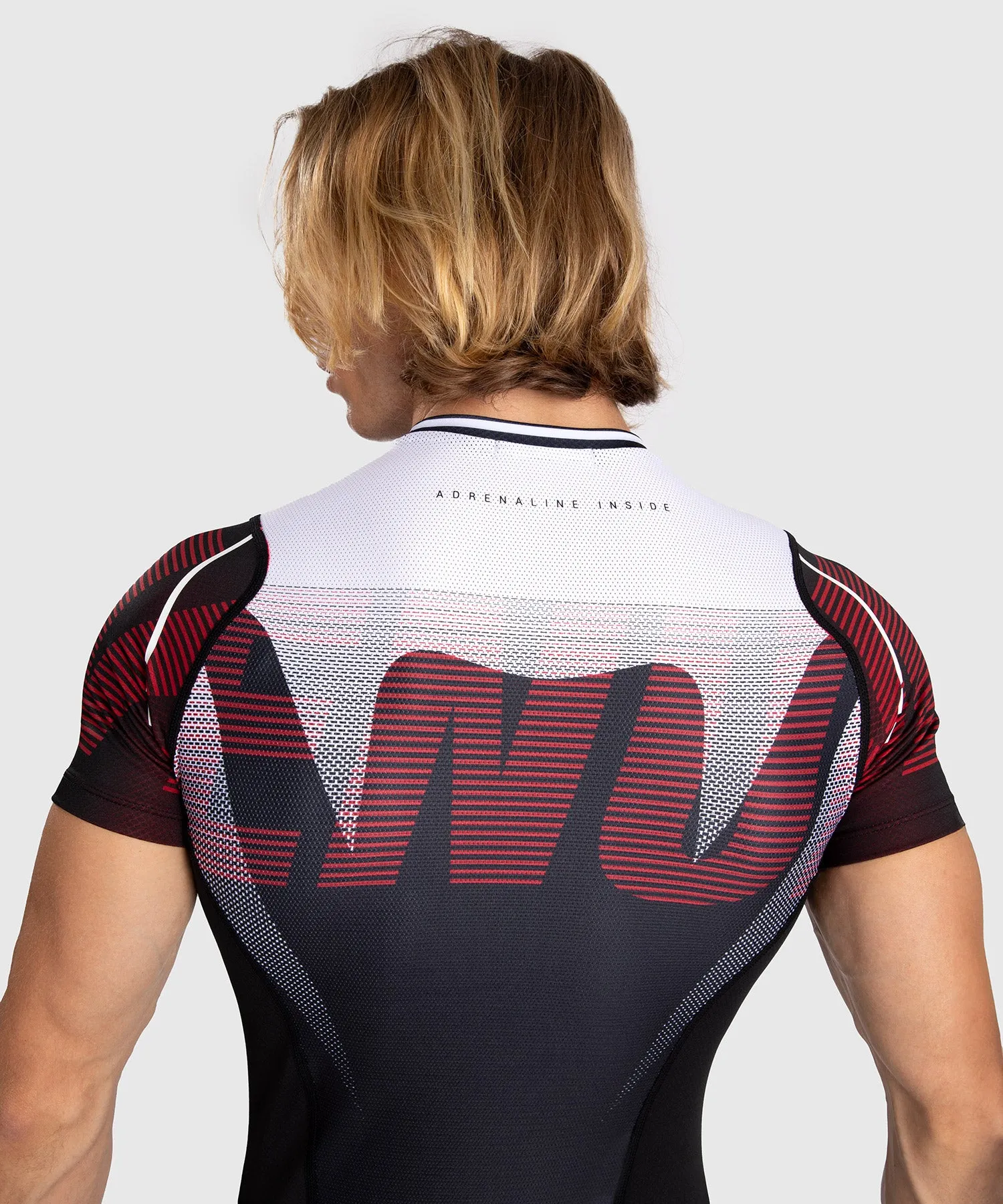 Rashguard À Manches Courtes pour Hommes Venum Adrenaline - Red