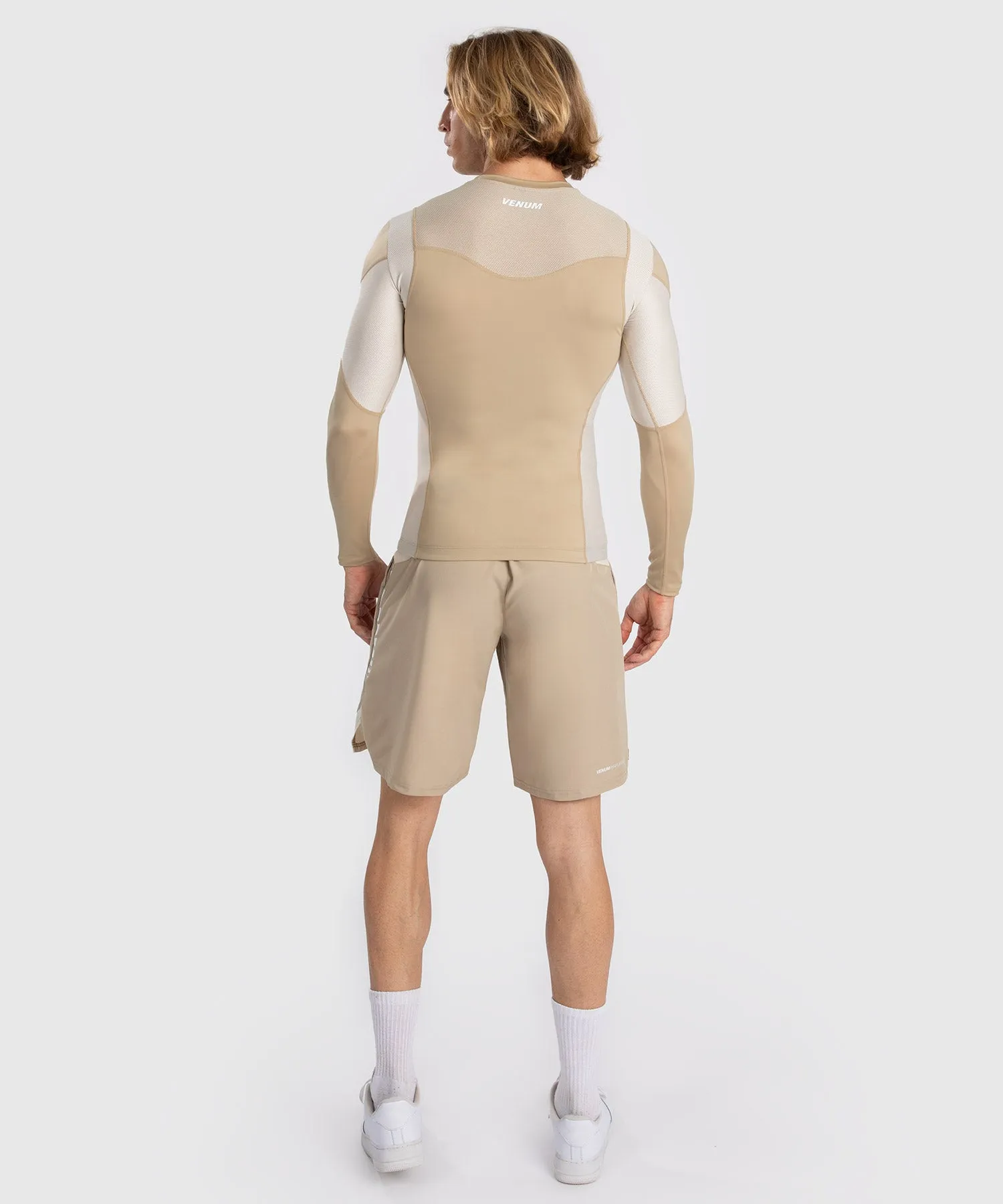 Rashguard À Manches Longues pour Hommes Venum Tempest - Beige/Sable