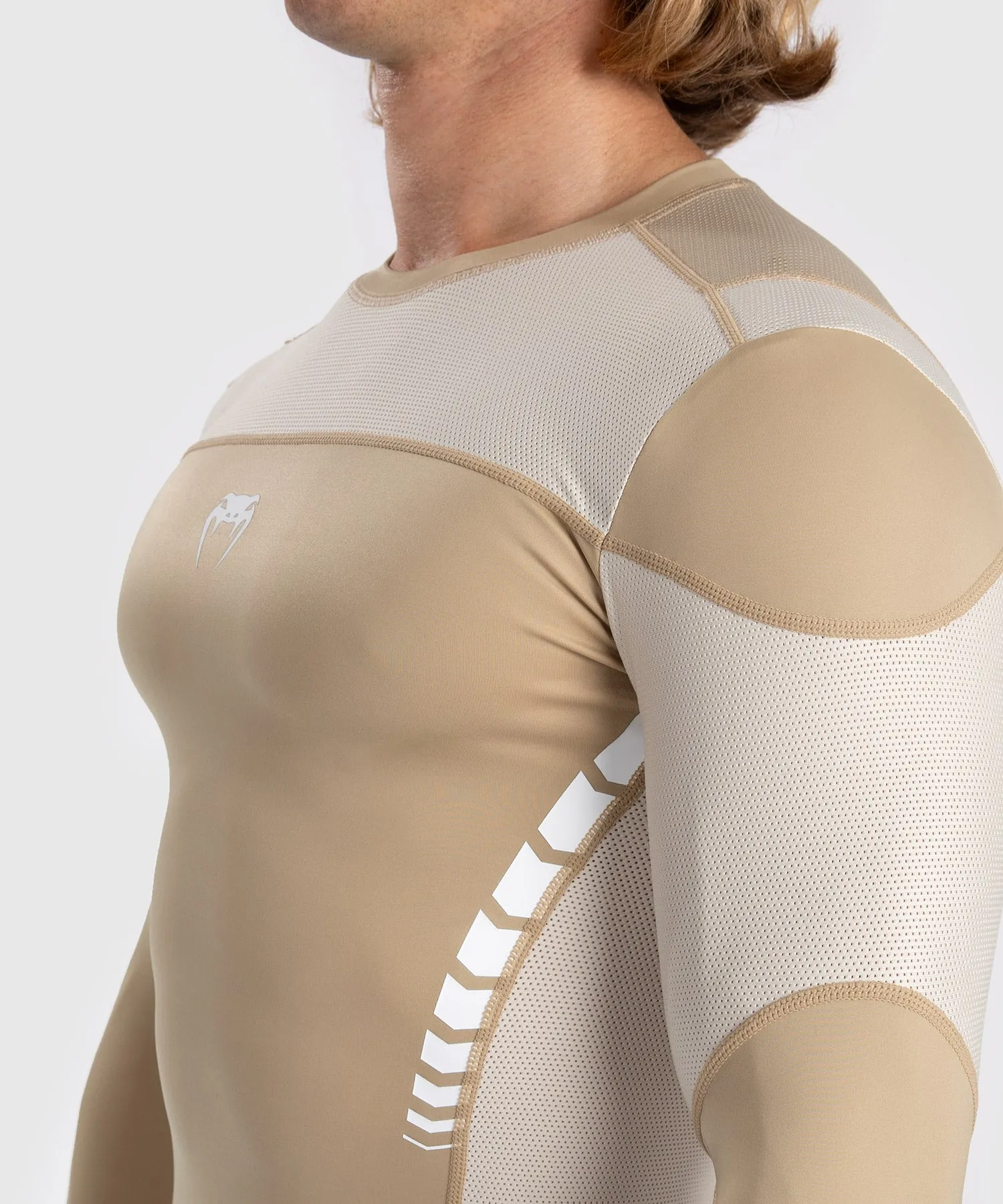 Rashguard À Manches Longues pour Hommes Venum Tempest - Beige/Sable