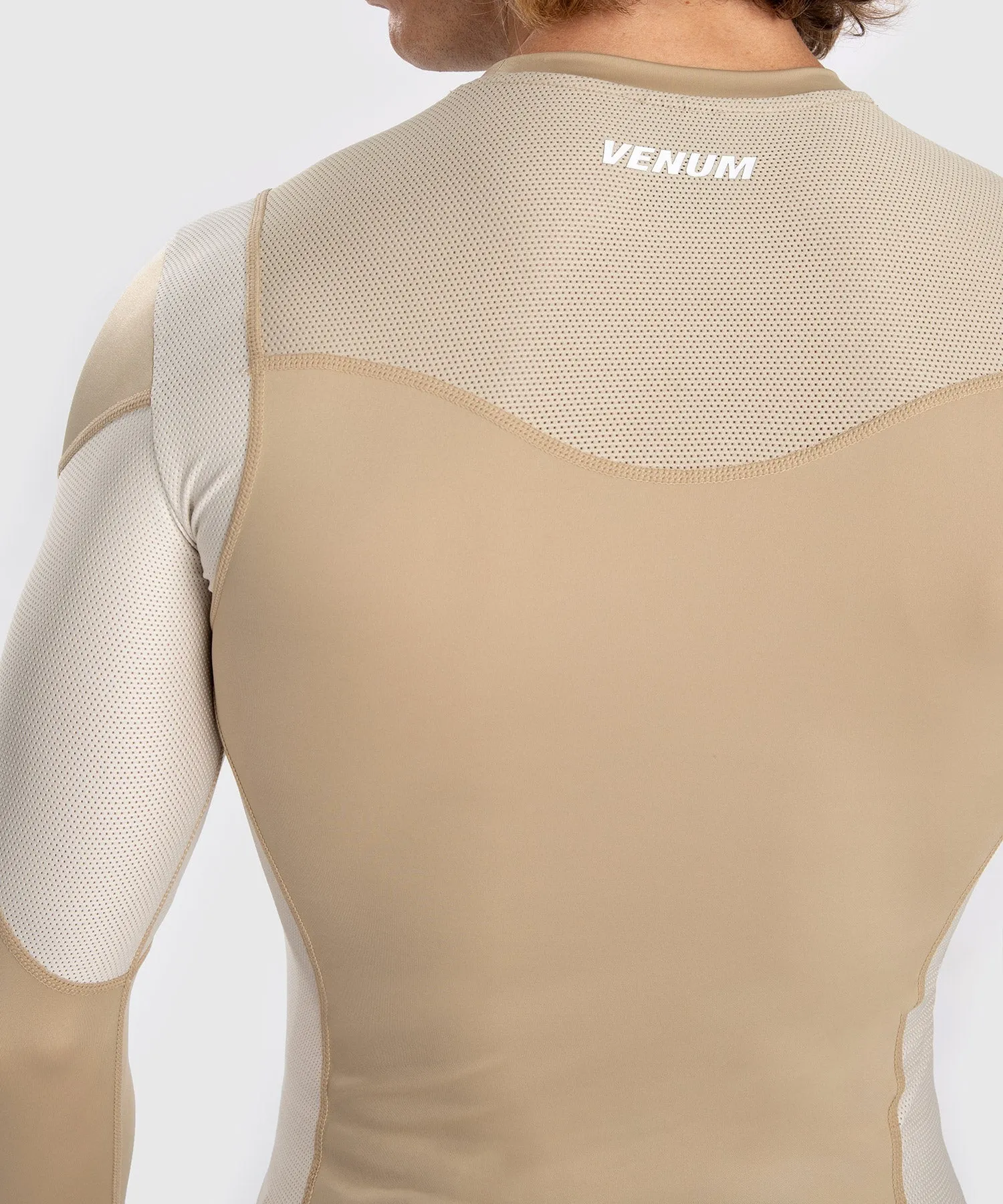 Rashguard À Manches Longues pour Hommes Venum Tempest - Beige/Sable