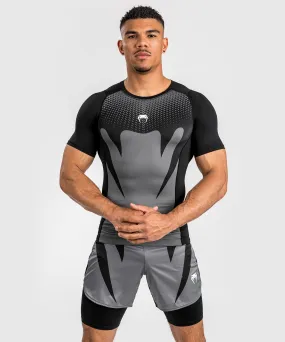 Rashguard à Manches courtes pour Hommes Venum Attack - Noir/Gris