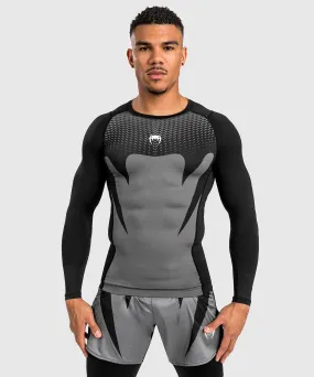 Rashguard à Manches Longues pour Hommes Venum Attack - Noir/Gris