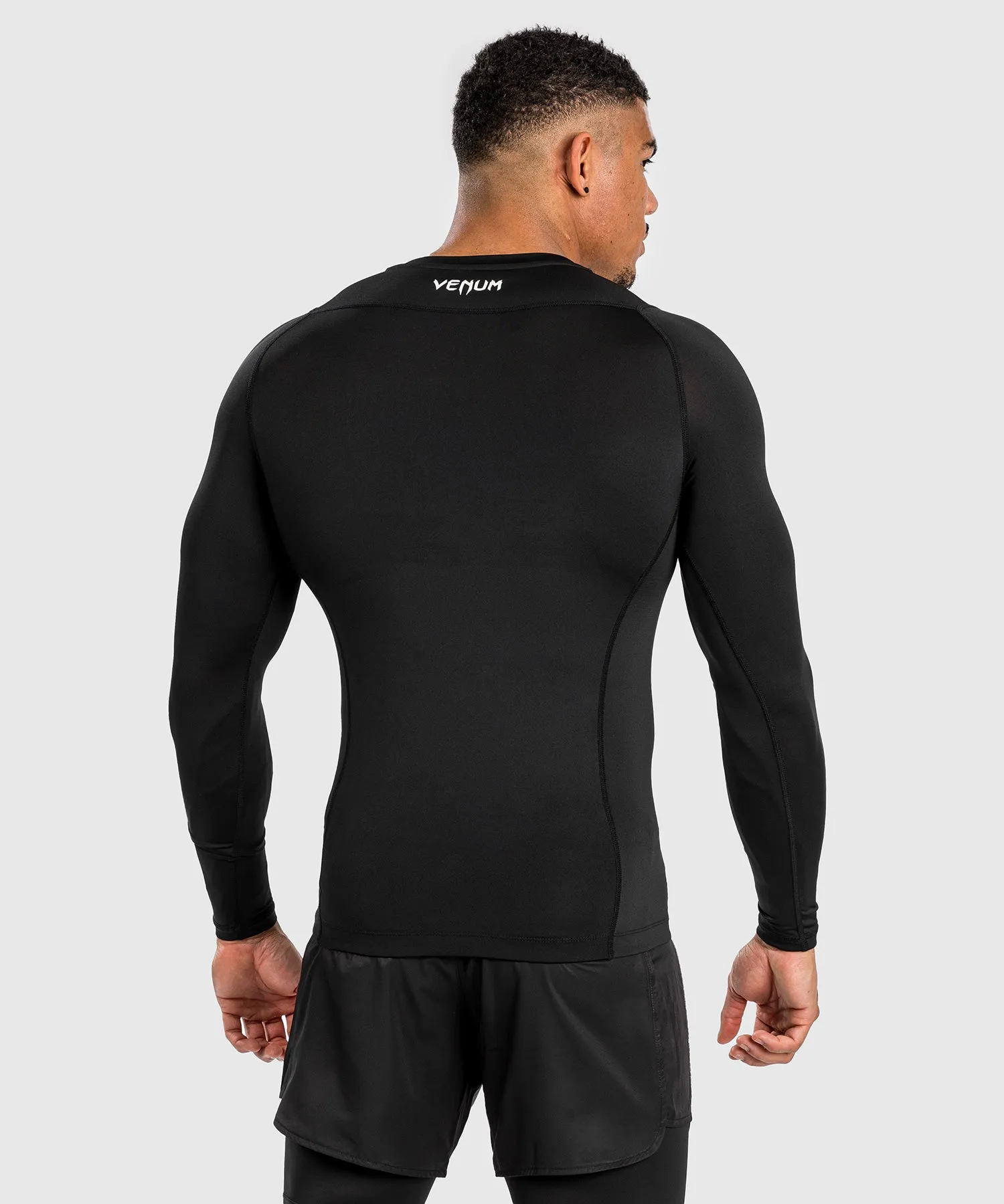 Rashguard à Manches Longues pour Hommes Venum Attack - Noir/Gris