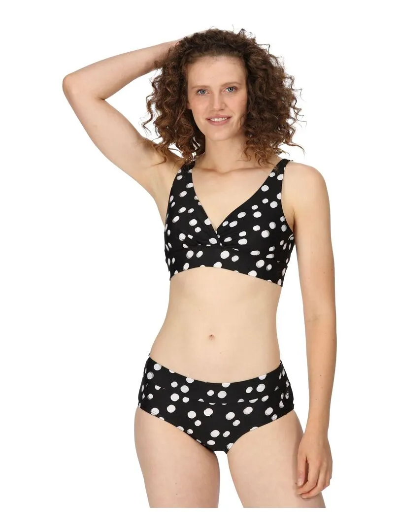 Regatta - Haut de maillot de bain PALOMA - Noir Blanc