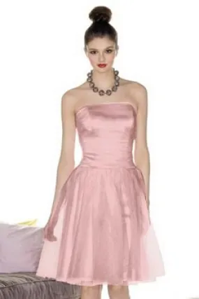 Robe de fête rose courte pour fête d'anniversaire