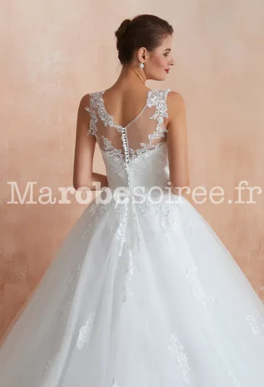 Robe de mariée Agathe en Dentelle, Tulle