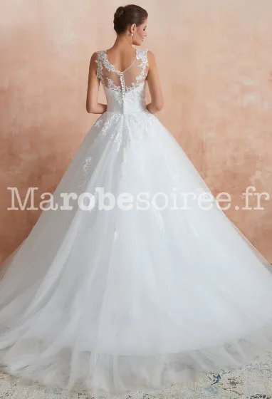 Robe de mariée Agathe en Dentelle, Tulle