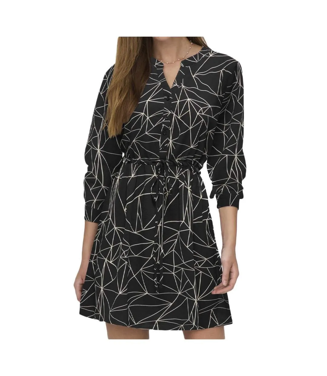 Robe Noir/Blanc à Motifs Femme JDY Piper