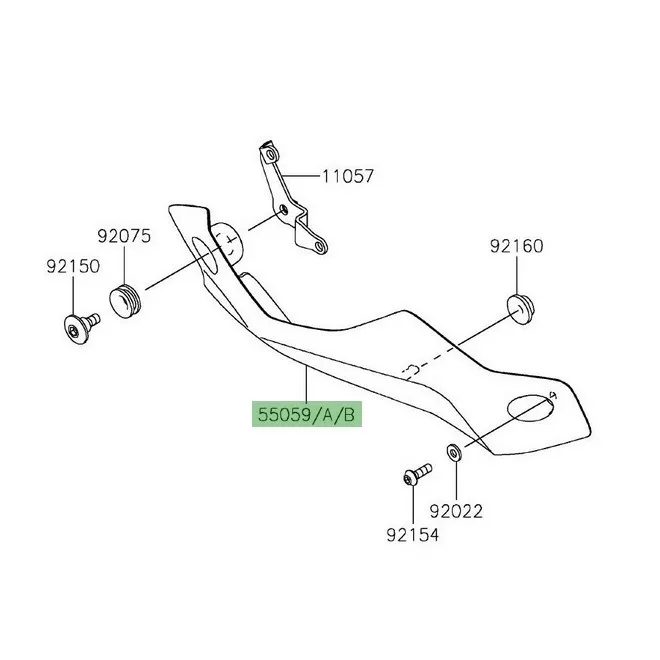 Sabot moteur peint Kawasaki Z900 (2020-2024) | Moto Shop 35