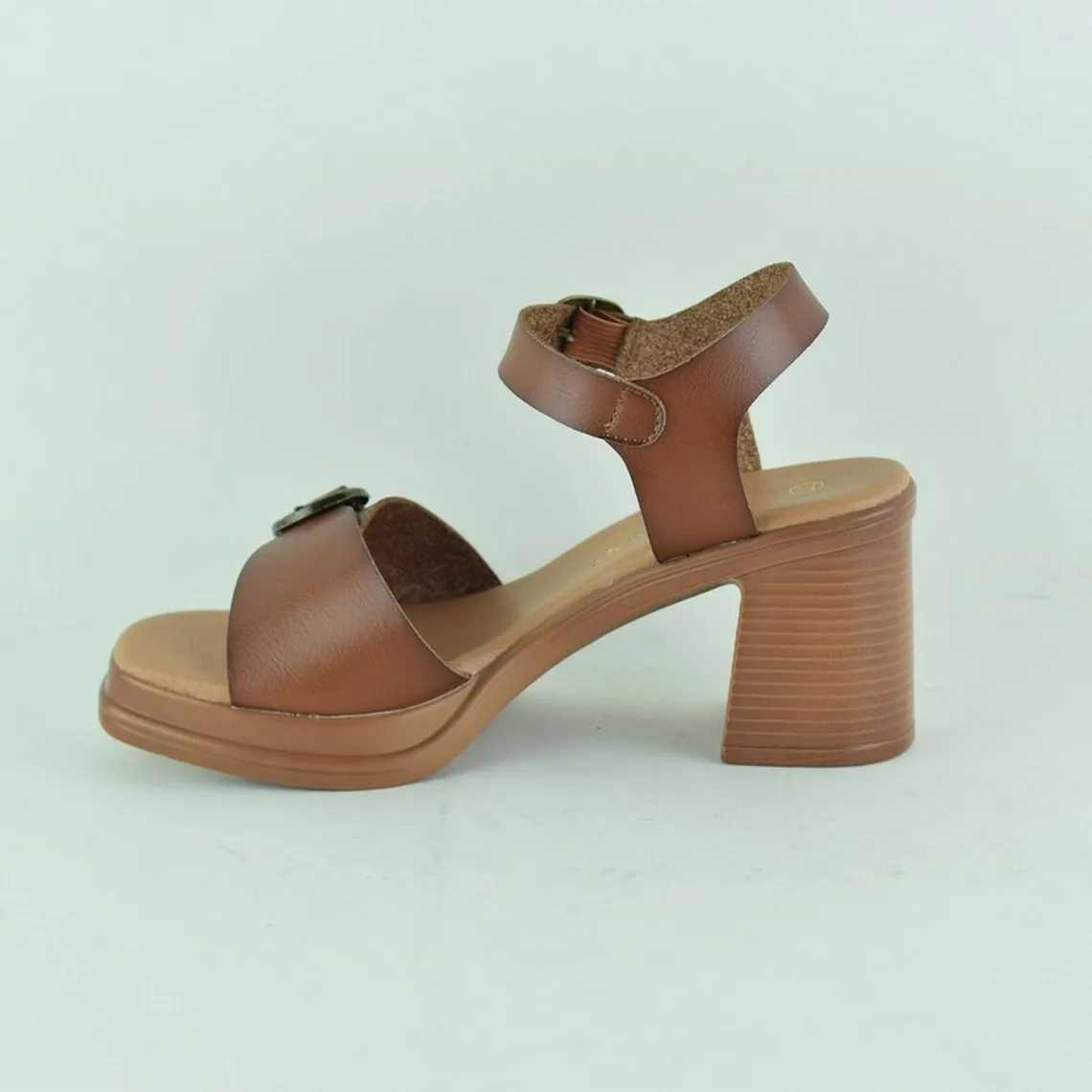 Sandales à talon camel pour femme | 3 Suisses