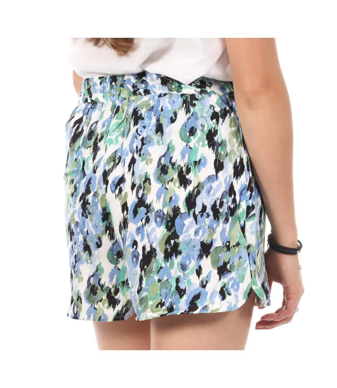 Short Vert/Bleu à Motifs Femme Vero Moda Easy