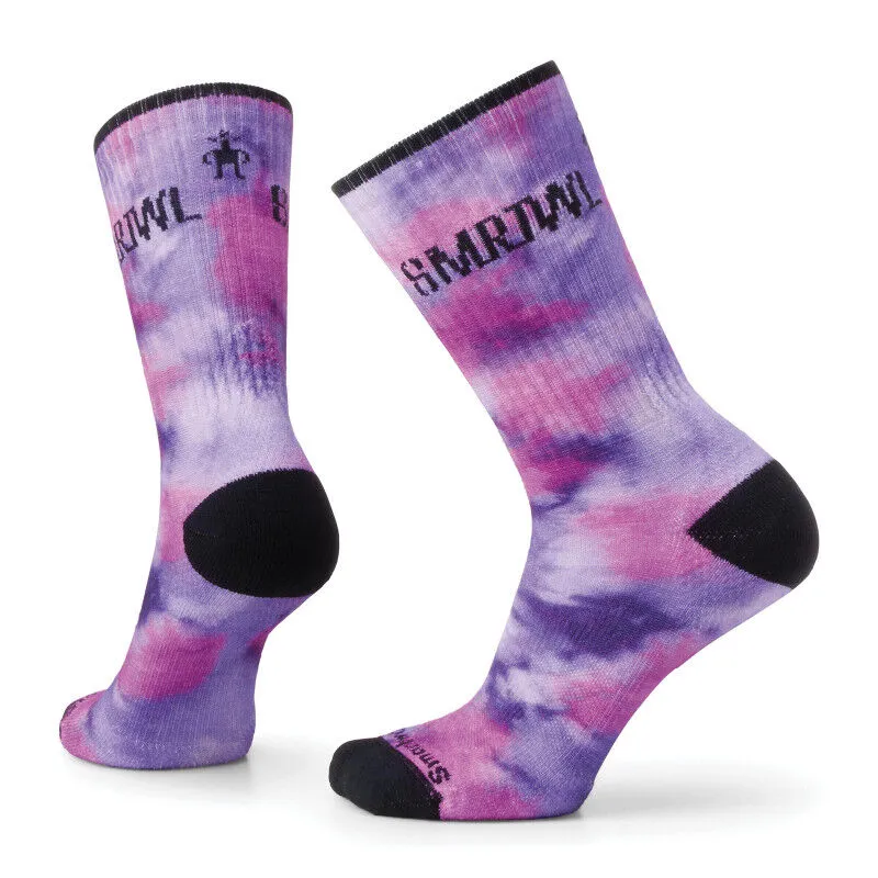 Smartwool Athletic Far Out Tie Dye Print Crew - Chaussettes en laine mérinos | Hardloop