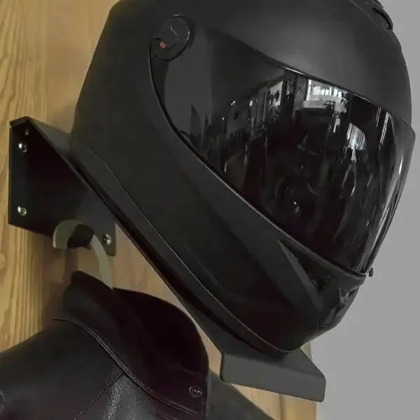 Support casque moto mural