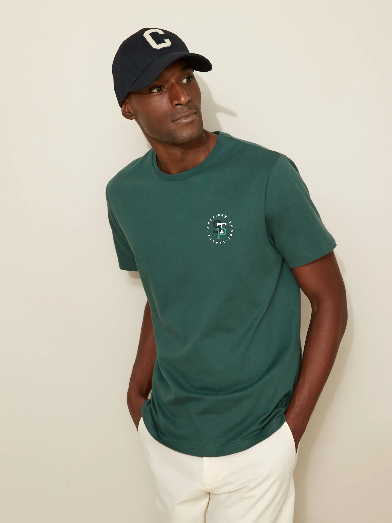 T-shirt badge homme - coton biologique