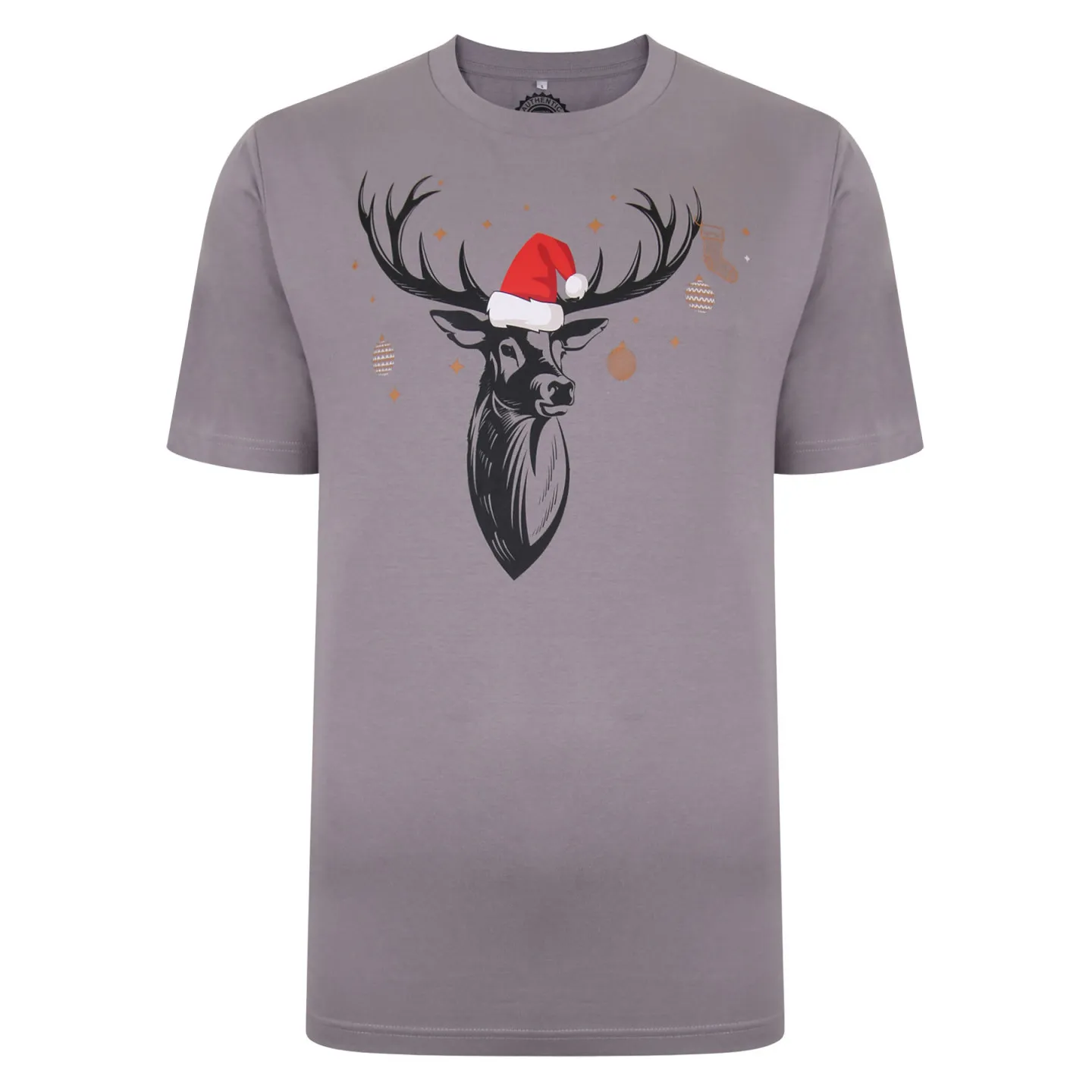 T shirt de Noël en coton pour hommes forts