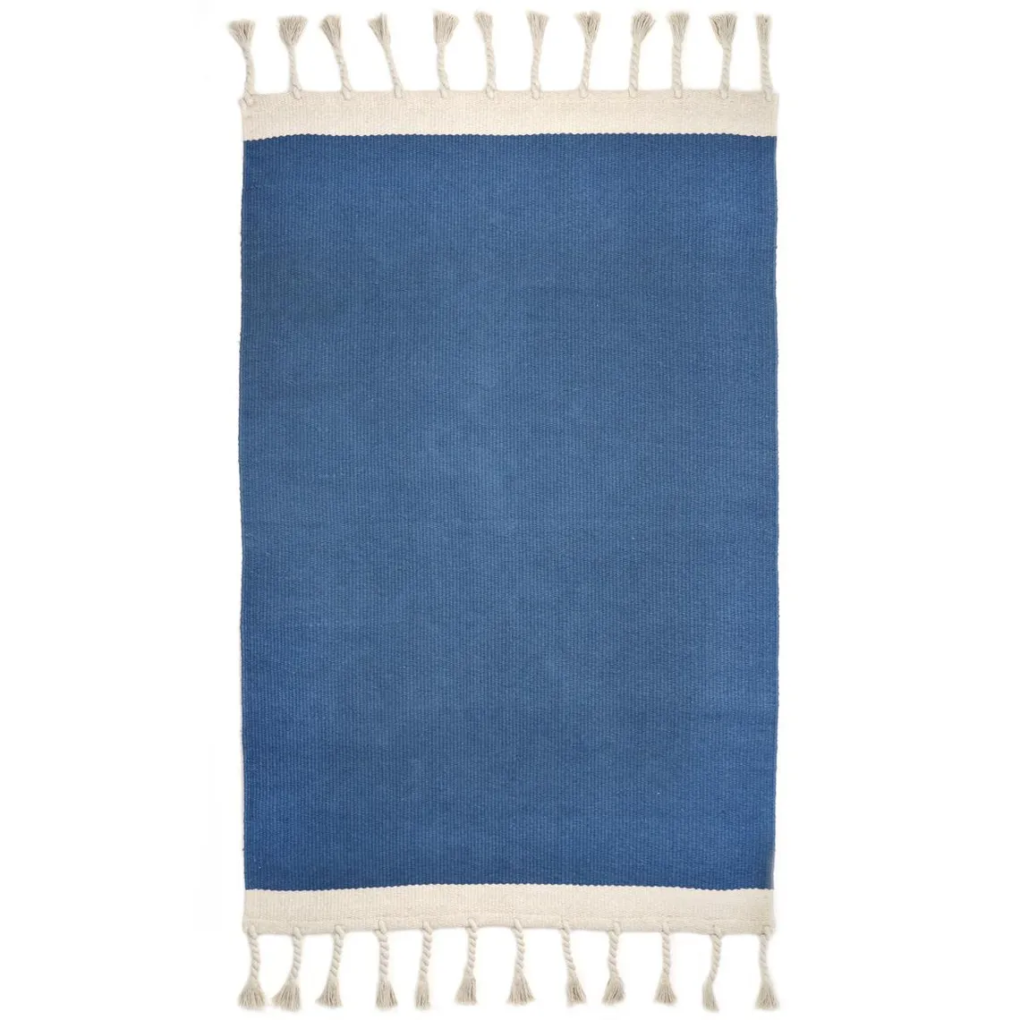 Tapis coton contemporain Bleu en coton  | 3 Suisses