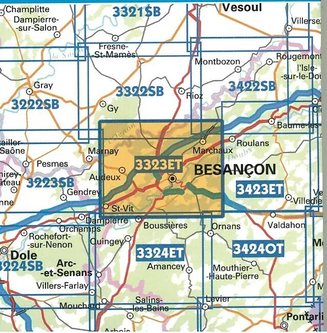 TOP25 3323ET BESANCON 1 25 000