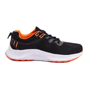 WR1 Chaussures de sport classiques pour femmes à lacets Noir-Orange Darla le noir